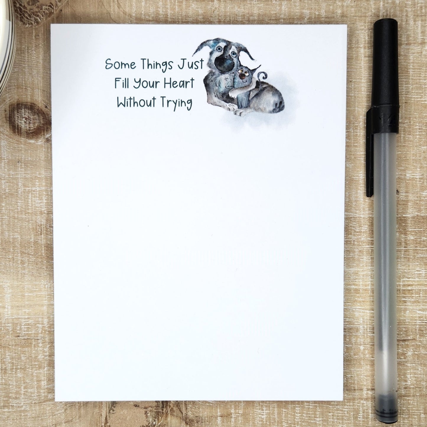 Dog and Cat Notepad| Heartwarming Pet Notepad| Dog and Cat Lover