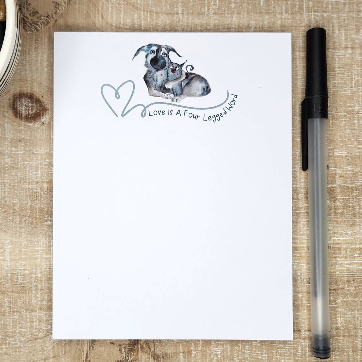 Dog and Cat Notepad| Heartwarming Pet Notepad| Dog and Cat Lover
