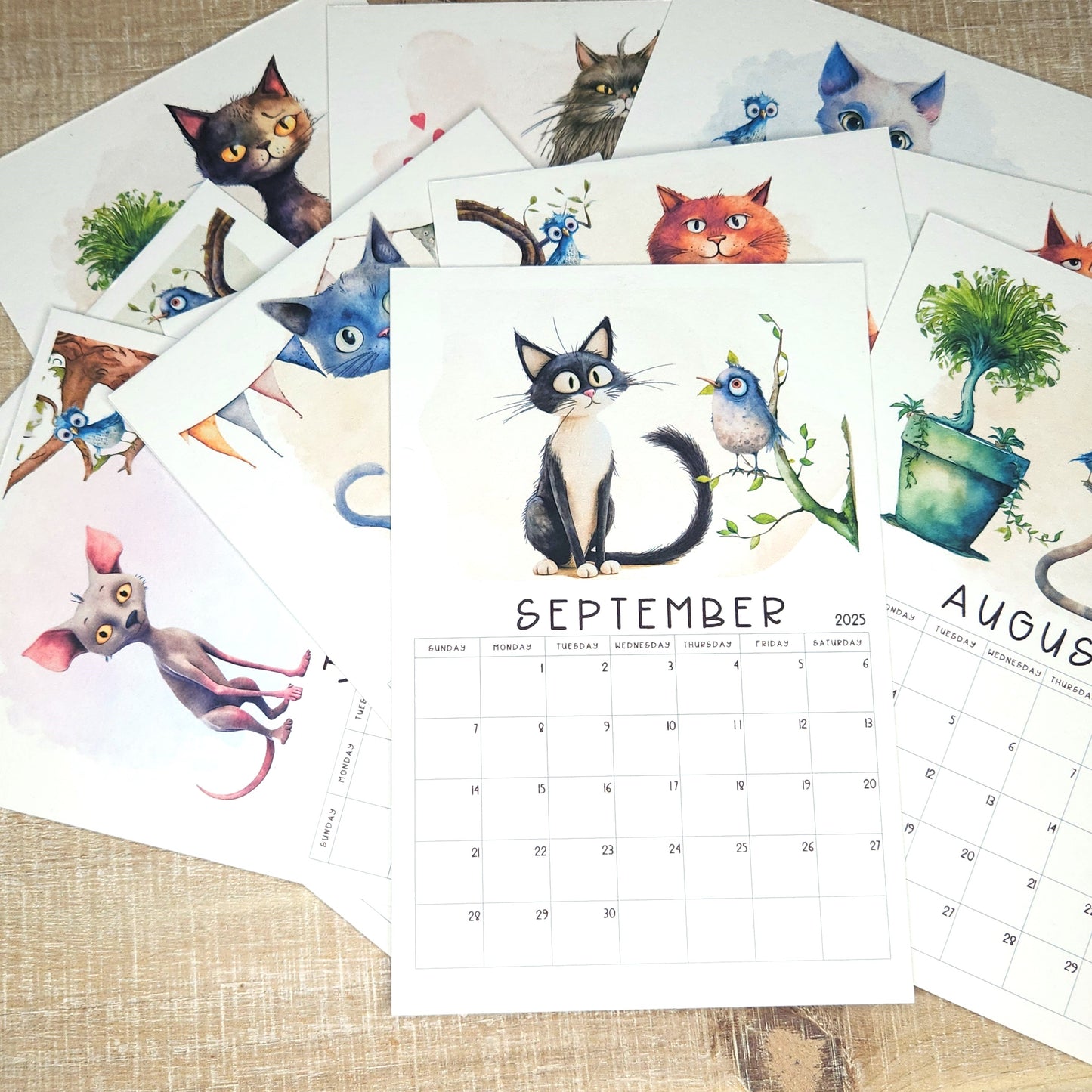Cat Desk Calendar