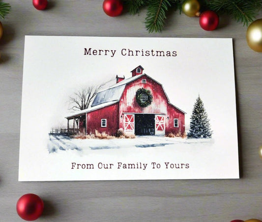 Barn Holiday Postcards