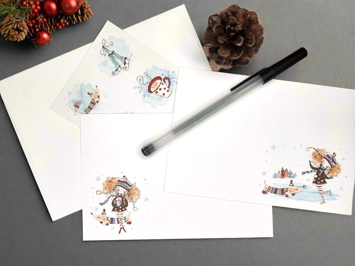 Immie's Winter Fun Stationery Set