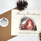 Rustic Barn Christmas - Folded Cards-Personalized