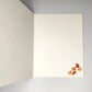 inside of the card showing blank with leaves in the lower right corner