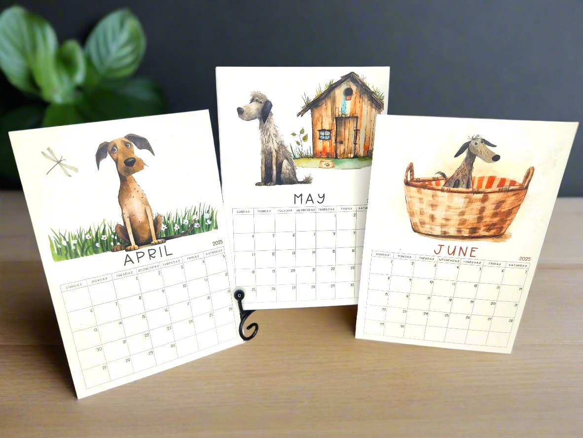 Dog Desk Calendar