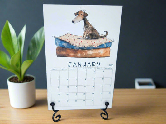 Dog Desk Calendar