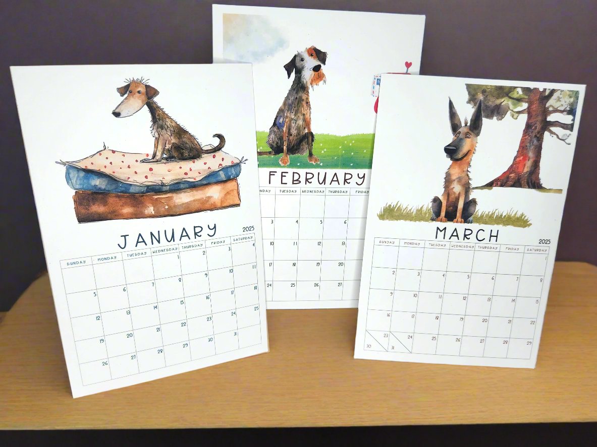 Dog Desk Calendar