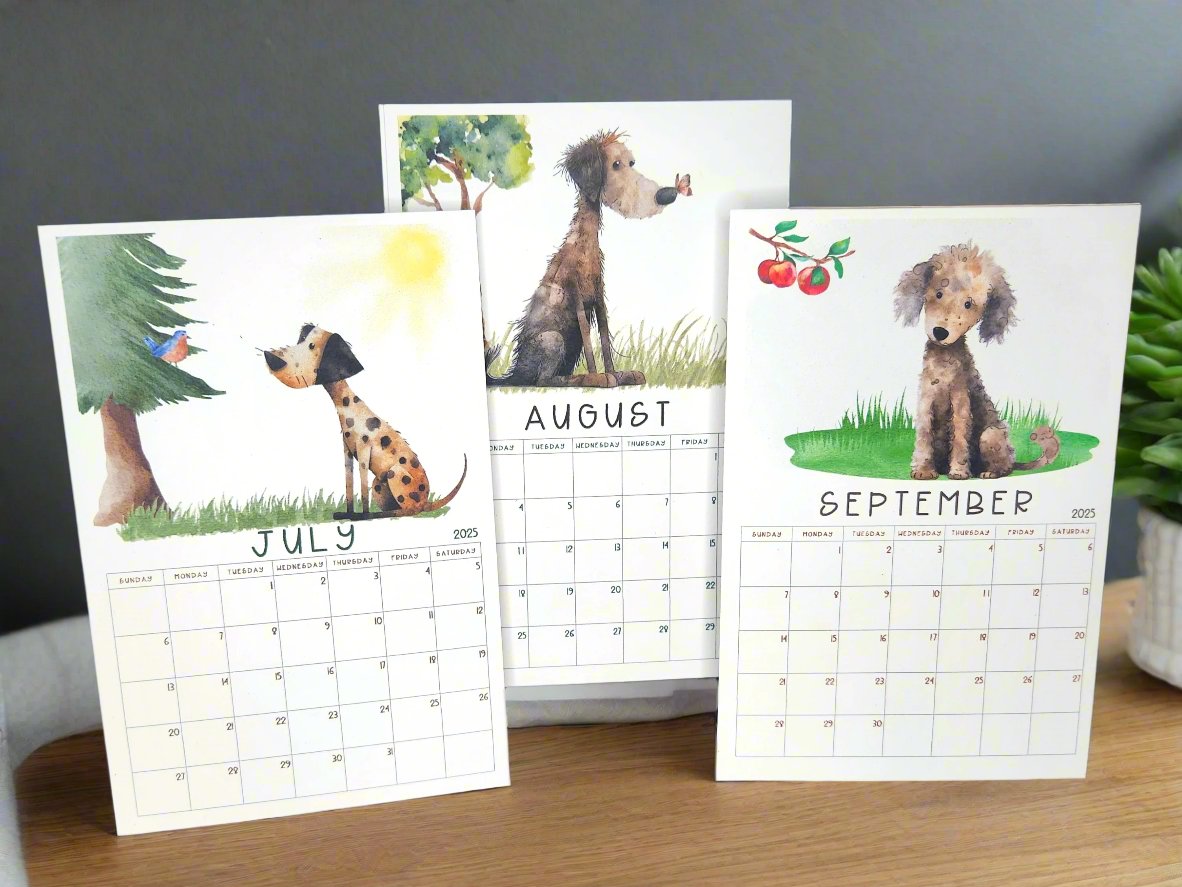 Dog Desk Calendar