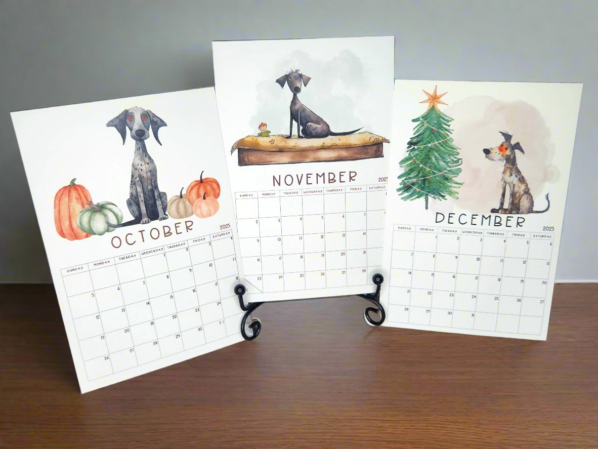 Dog Desk Calendar