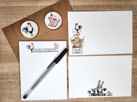 Down on the Farm-Stationery Set