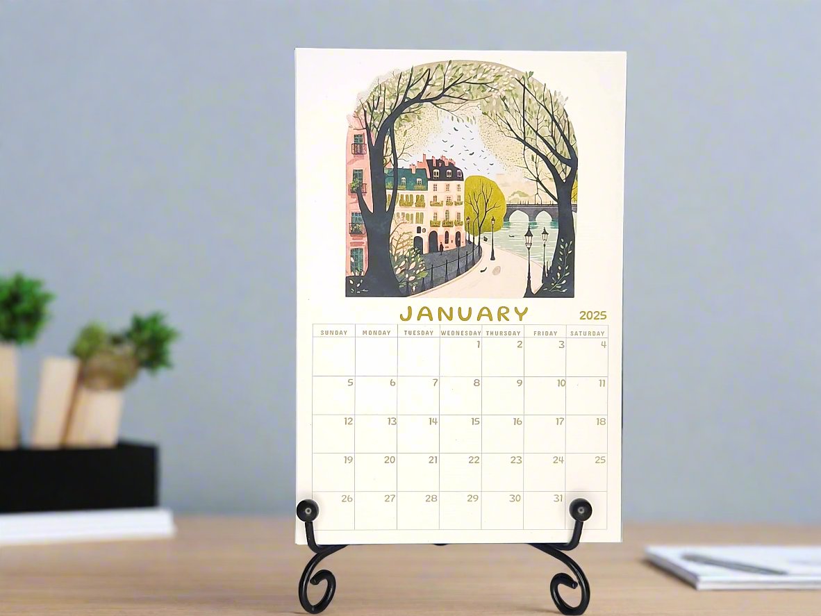 Paris Desk Calendar