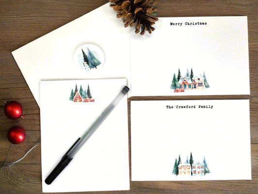 Classic Christmas Stationery Set